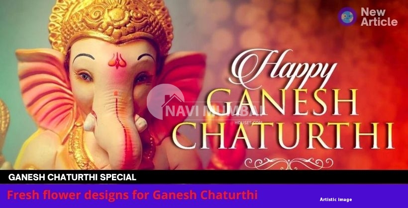 Fresh flower designs for Ganesh Chaturthi