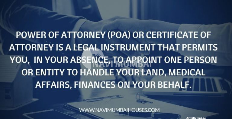 Attorney Control and its Forms - Navi Mumbai Houses