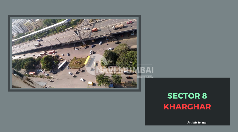 Sector 8 Kharghar aerial View