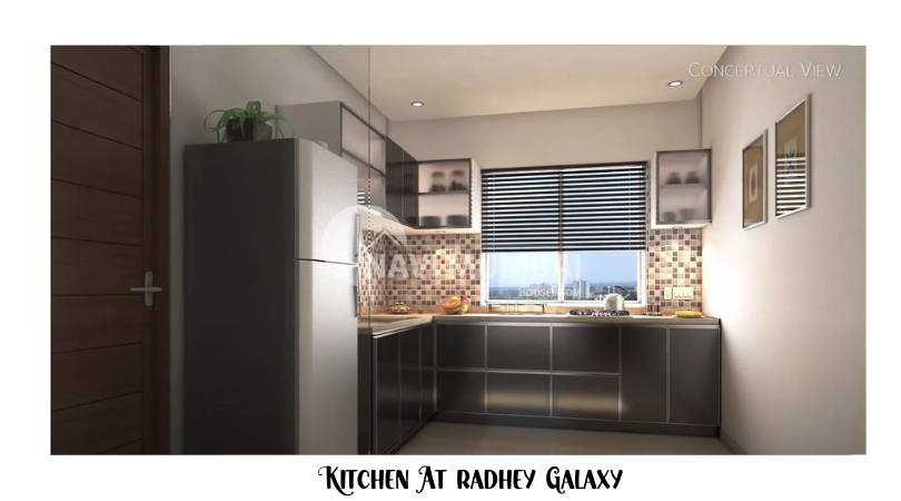 Kitchen at Radhey Galaxy Karjat