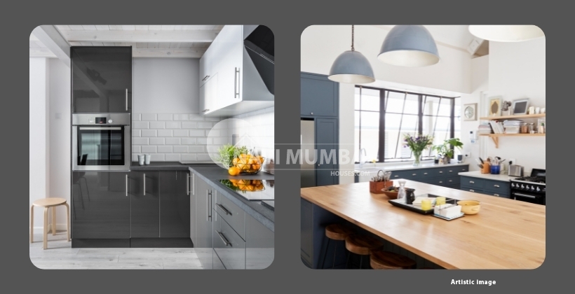 Modular Kitchen Design Ideas in Black and White 