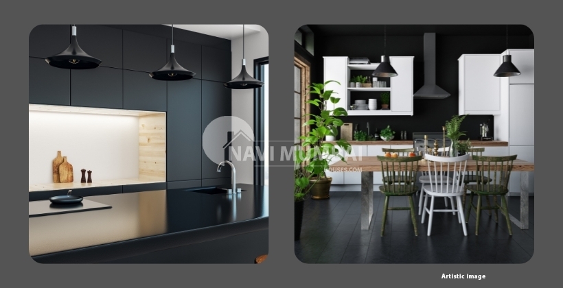 Modular Kitchen Design Ideas in Black and White 