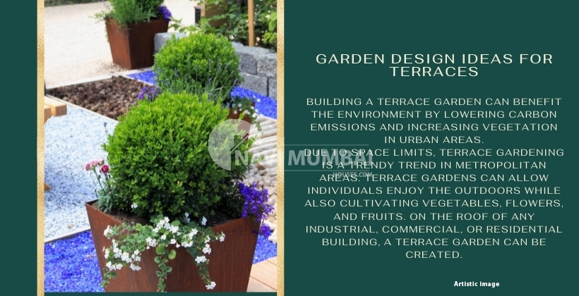 Garden design ideas for terraces