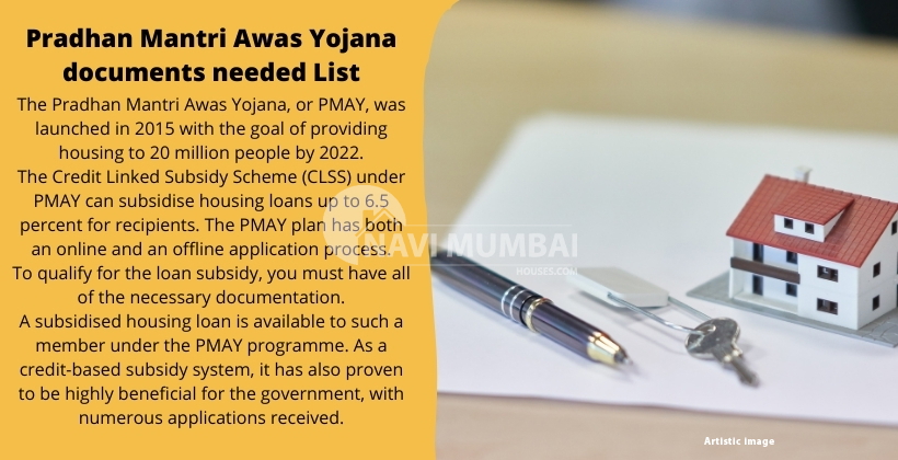 Pradhan Mantri Awas Yojana documents needed List