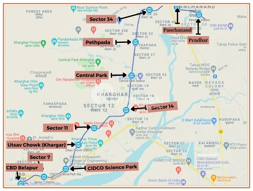 Navi Mumbai Metro Line Update 