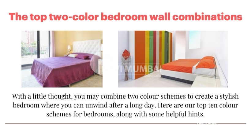 two-color bedroom wall combinations