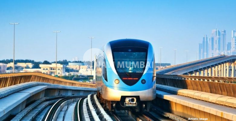 What effect would the Navi Mumbai metro line have on the real estate market?