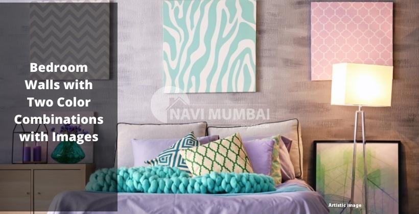 Bedroom Walls with Two Color Combinations with Images
