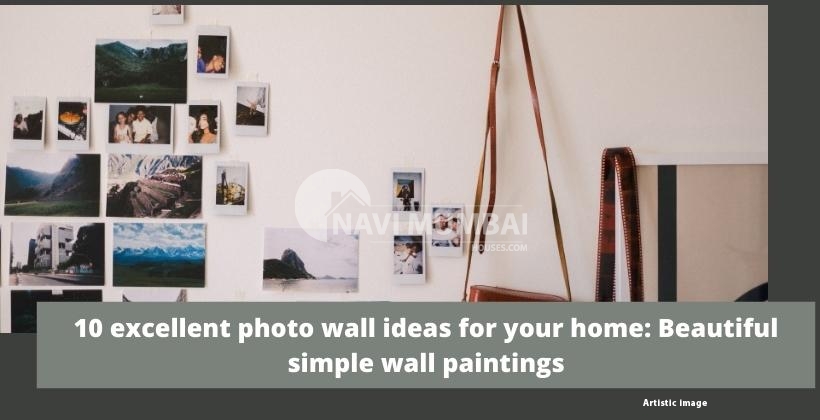 10 excellent photo wall ideas for your home: Beautiful simple wall paintings