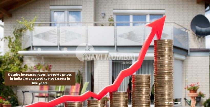 Despite increased rates, property prices in India are expected to rise fastest in five years.