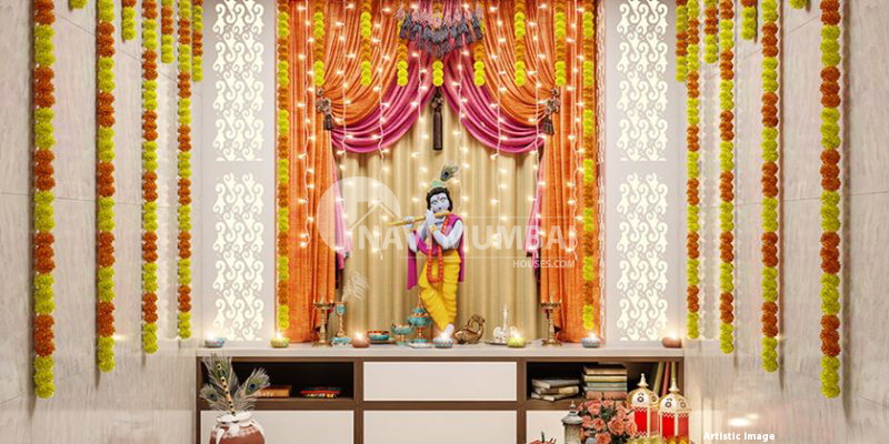 Decorating for Janmashtami at home