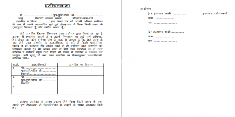 Will Format: How to Write a Will