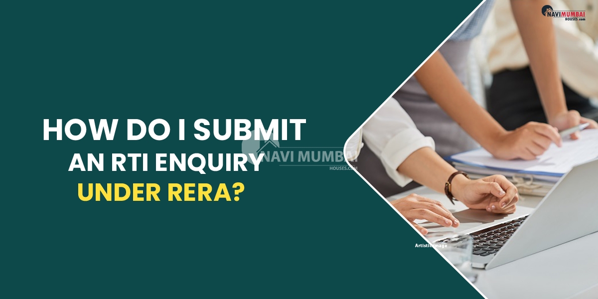 How do I submit an RTI enquiry under RERA?