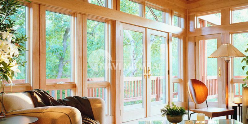 Design Of Fully Wooden Windows For Adequate Ventilation & Lighting