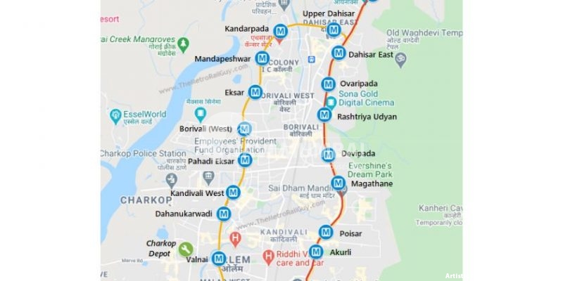 Mumbai's Andheri Metro Station: Route Map, Nearby Landmarks, and Other Information.
