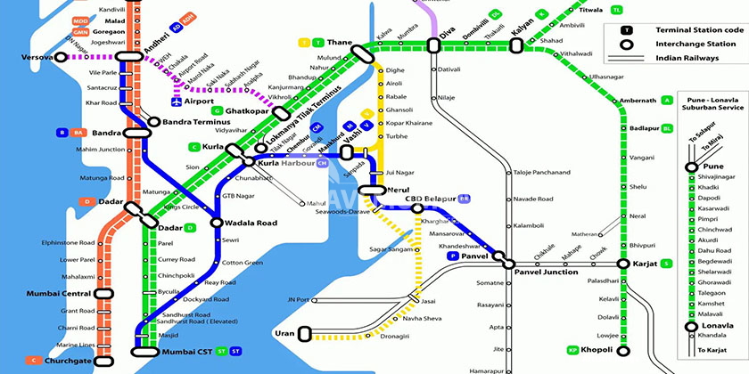 Mumbai S Harbour Line Route Map Station Etc   Harbour Line Mumbai1 