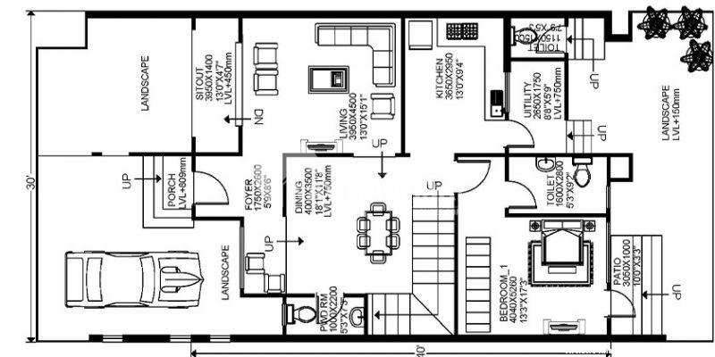 30-40-house-plans-south-facing-with-3bhk