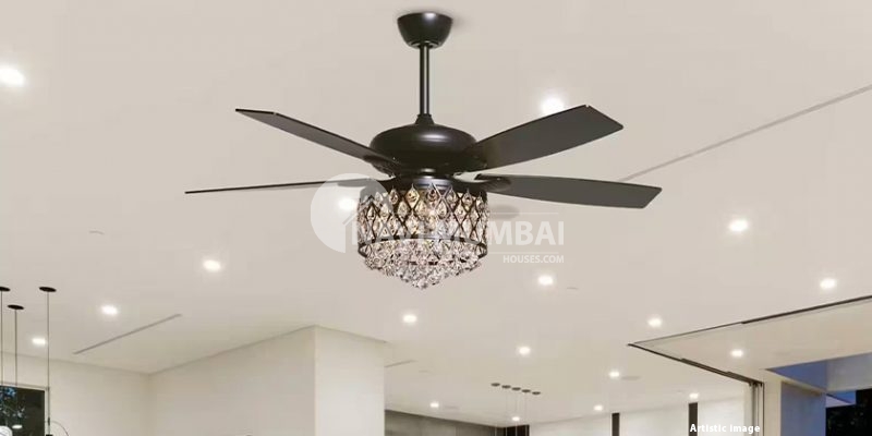 Design For A Ceiling Fan With An LED Dome Light 800x400 