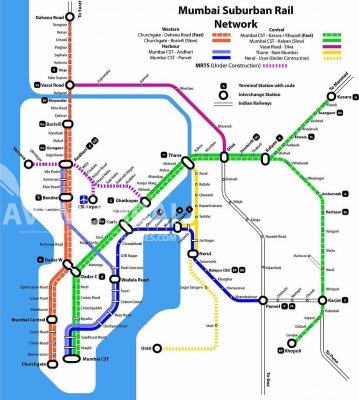 Mumbai Suburban Railway | Map | Lines | Operators 