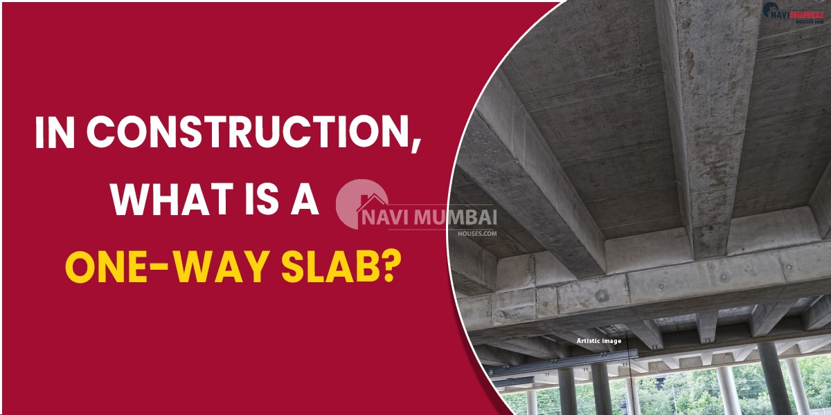 In construction, what is a one-way slab