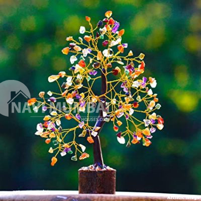 Buy 7 Chakra Crystal Healing Stone Tree Online in India 