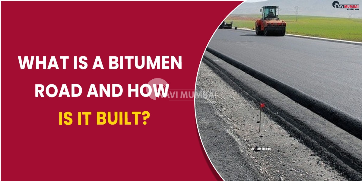 What is a bitumen road and how is it built?