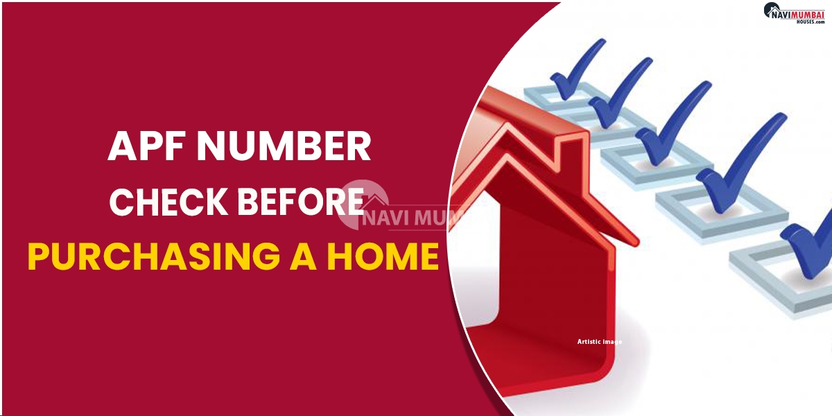 APF Number Check Before Purchasing A Home