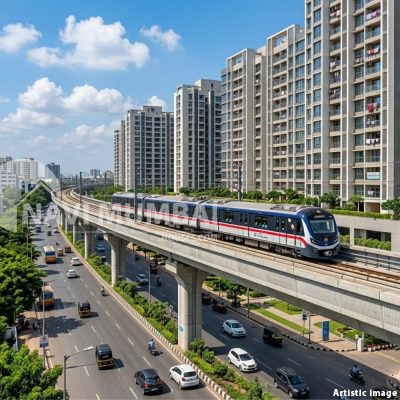 Metro connectivity improving affordable real estate investment locations near Navi Mumbai with strong infrastructure development