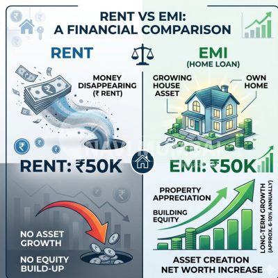 ₹50K rent vs ₹50K EMI Navi Mumbai