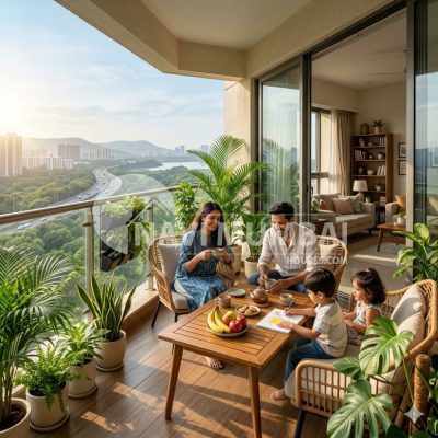“Luxury home showing peaceful lifestyle and breathing easy in Mumbai”