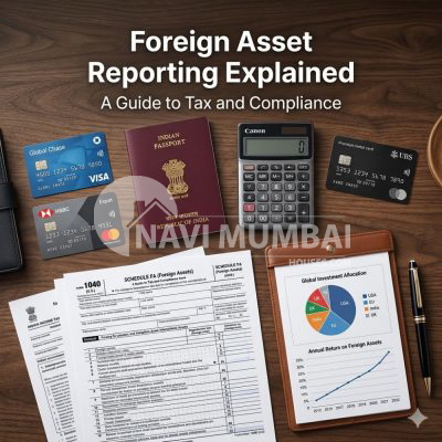 Foreign bank accounts, overseas investments, and tax reporting documents for Indian taxpayers