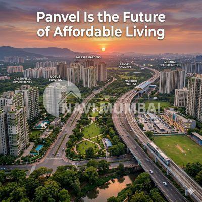 Future urban development and skyline view