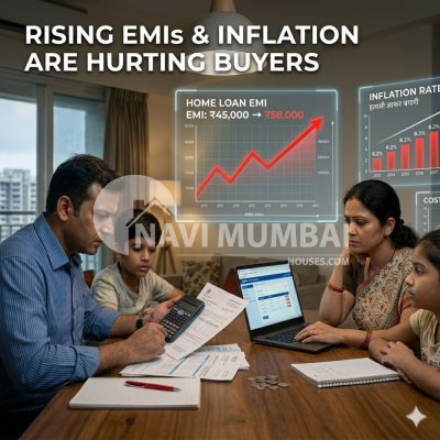 Indian family affected by rising home loan EMIs and inflation