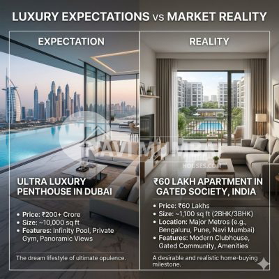 Luxury expectations vs real estate reality for Indian property buyers