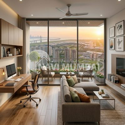 Modern 2BHK apartment interior in Navi Mumbai