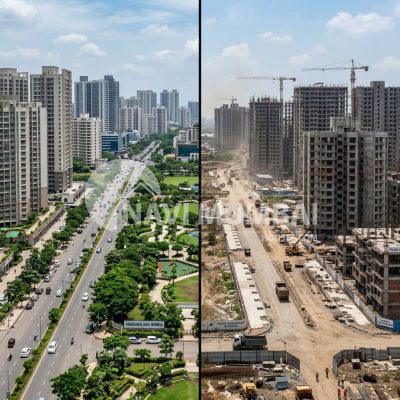 kharghar vs taloja 2026 real estate comparison