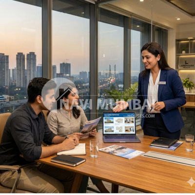 real estate agent Navi Mumbai helping buyer choose property and save money