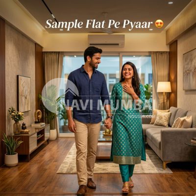 sample flat difference couple impressed by luxury flat interior