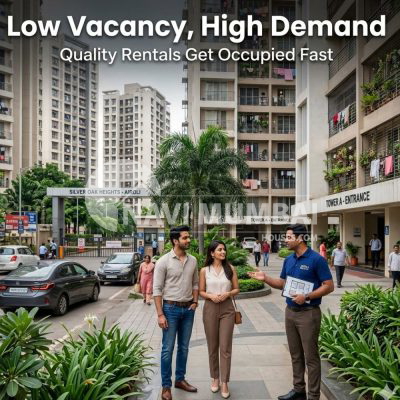 Low vacancy rates in Airoli due to strong rental demand from IT professionals.