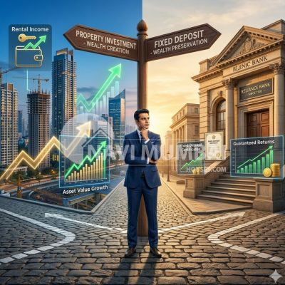 Real estate wealth creation versus fixed deposit investment returns