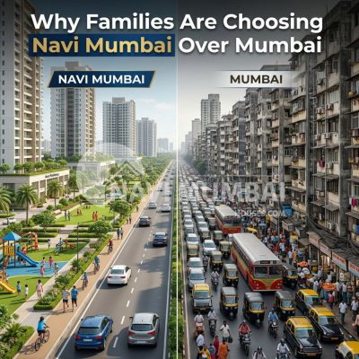 Navi Mumbai urban planning compared to Mumbai for family living