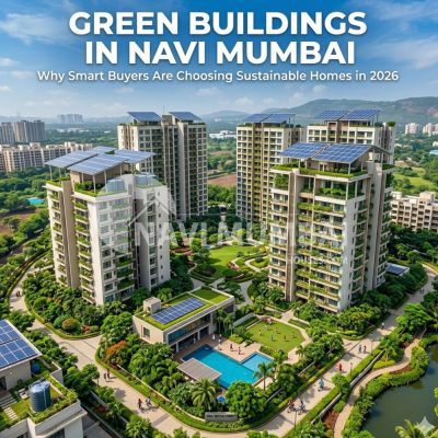Green Buildings in Navi Mumbai with sustainable residential towers and green spaces