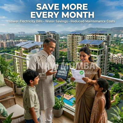 Green Buildings in Navi Mumbai with sustainable residential towers and green spaces
