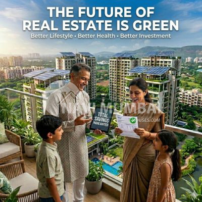 Green Buildings in Navi Mumbai with sustainable residential towers and green spaces