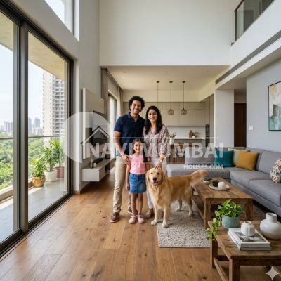 Pet-Friendly Flat in Navi Mumbai with dog and family