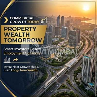 Commercial growth in Navi Mumbai boosting residential property values, rental demand, and long-term real estate investment returns.