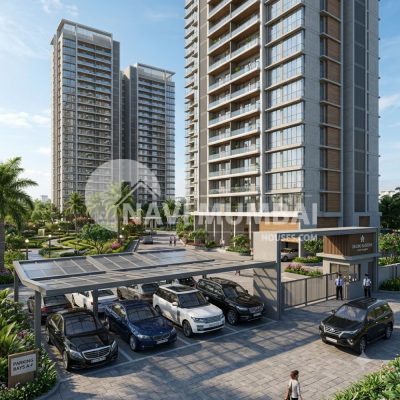 Car Parking Property Value in Navi Mumbai apartment society