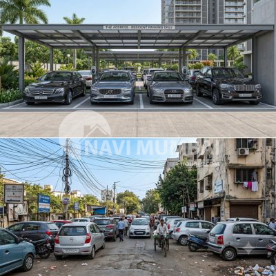 Car Parking Property Value in Navi Mumbai apartment society