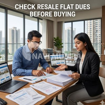 Resale flat dues verification before buying a property in Navi Mumbai