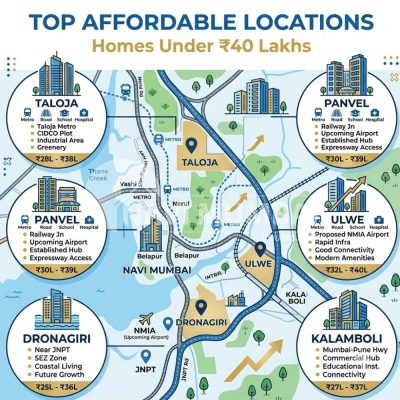 Property under ₹40 lakhs in Navi Mumbai for first-time homebuyers.